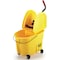 Rubbermaid Commercial Down-Press Wringer Mop Bucket and Wringer Combination, Yellow FG757788YEL - alternate 1